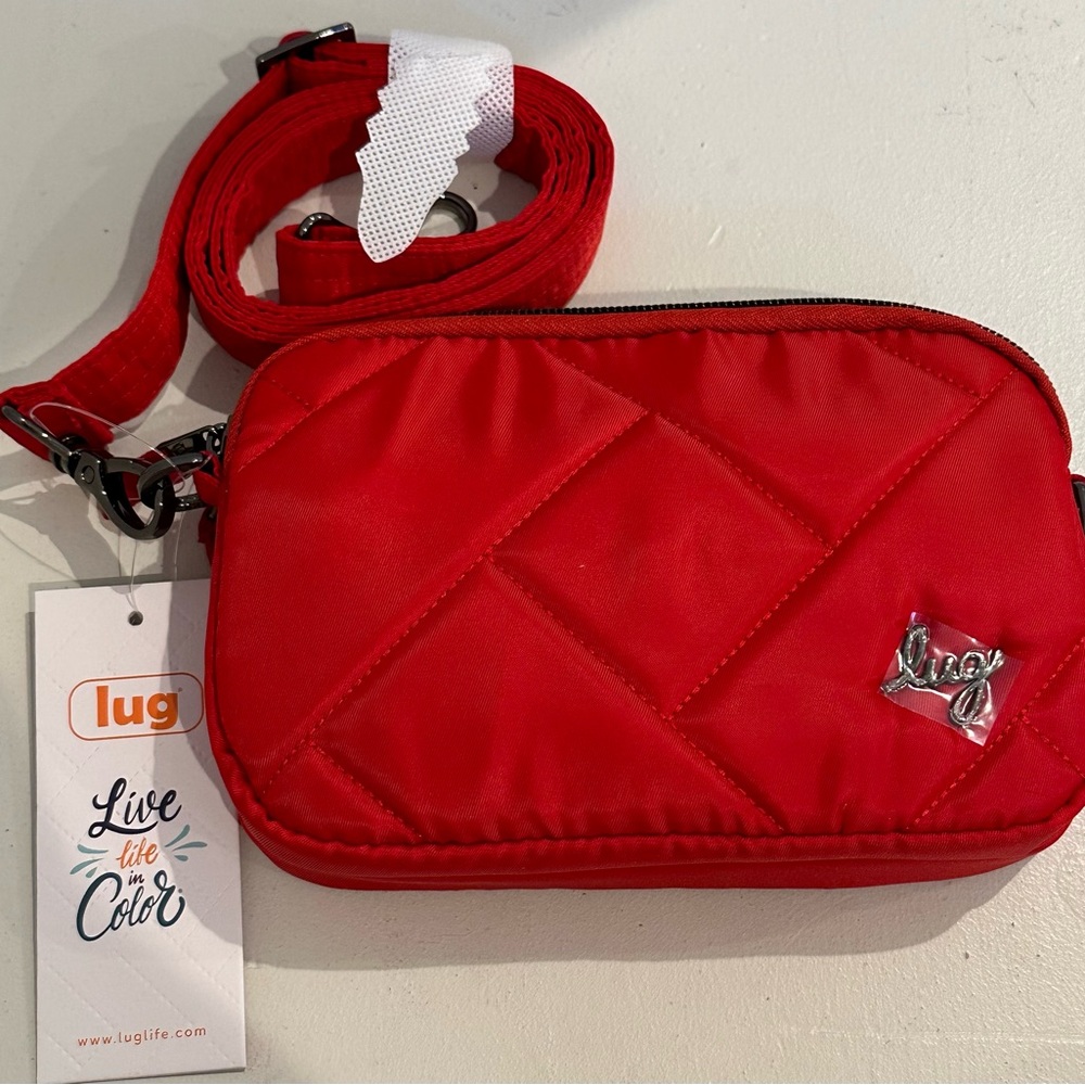 Lug Classic Quilted Crossbody RED